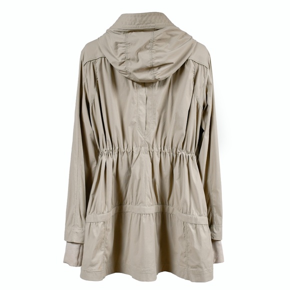 LULULEMON Après Practice Anorak Hooded Jacket in Classic Tan Size 12 - Picture 3 of 15